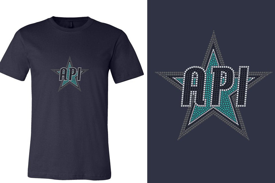 Rhinestones API Star Unisex T-shirt