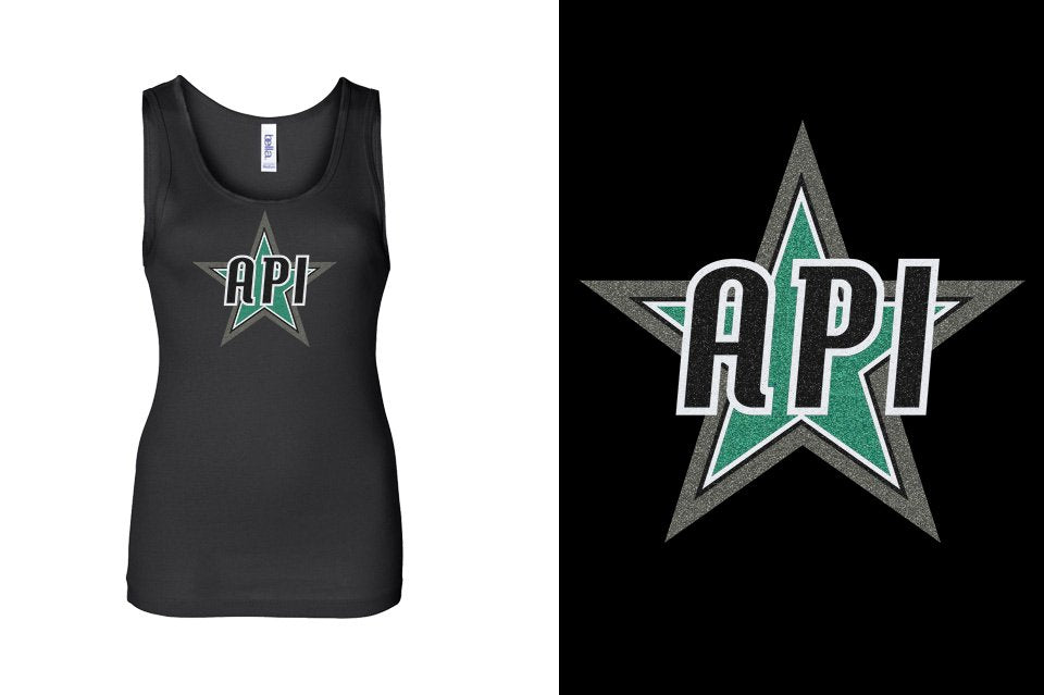 API Star Glitter Youth Tank